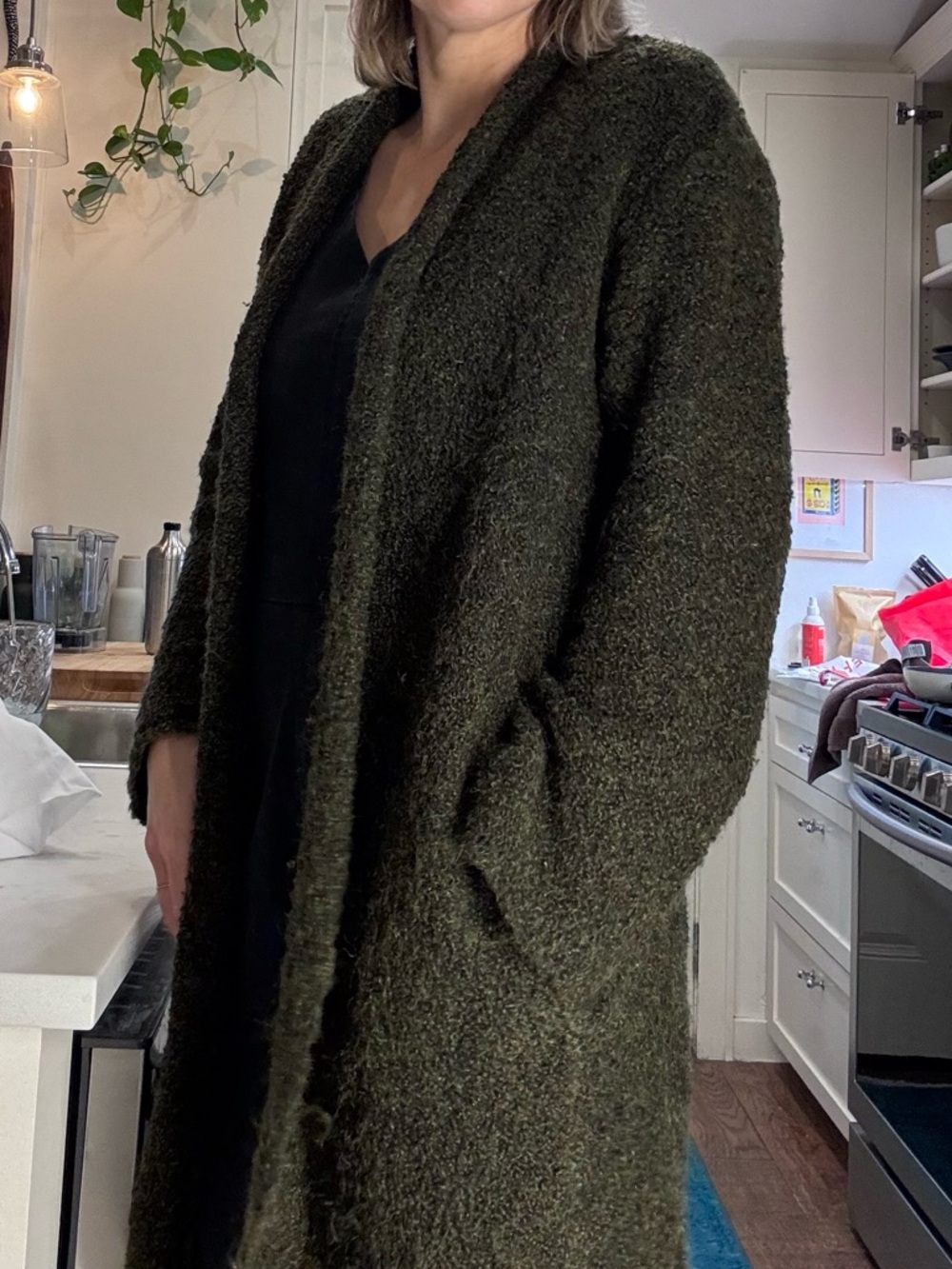 Zadig & Voltaire Celia Merino Wool Mohair Blend Cardigan Duster
